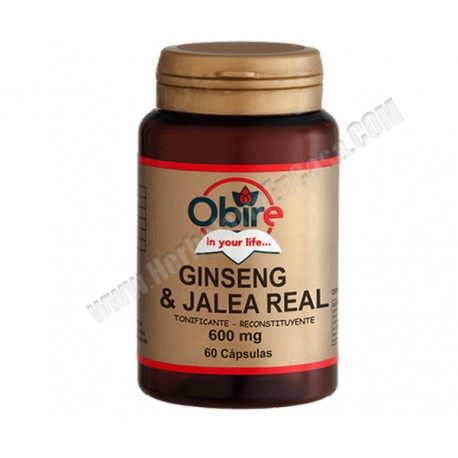 Ginseng + Jalea Real - 600mg - 60 cápsulas