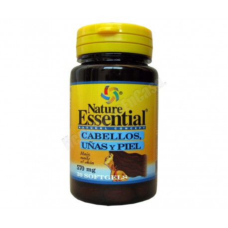 Cabellos, uñas y piel 30 cápsulas 570mg. Nature Essential