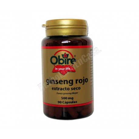 Ginseng Rojo (panax ginseng meyer) - 90 cápsulas. Obire