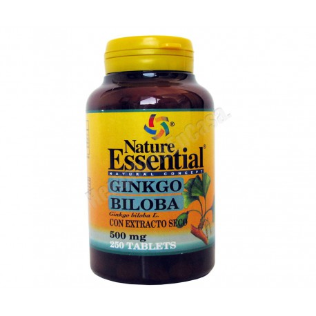 Ginkgo biloba con extracto seco 500mg 250 comp. - Nature Essential